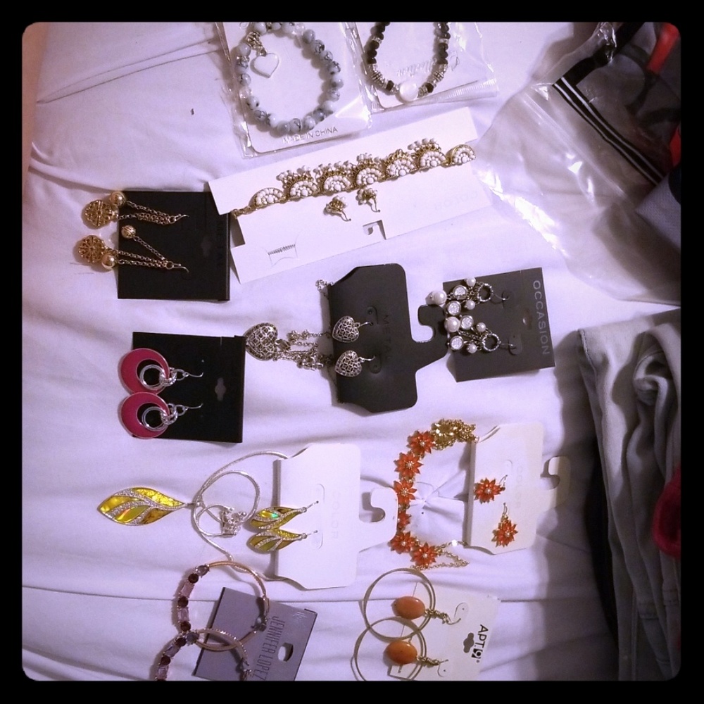 necklaces earrings bracelets
